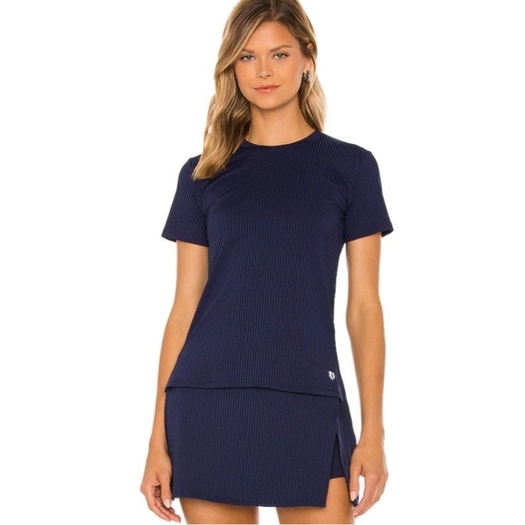 🆕 EleVen by Venus Williams | Can't Stop Won't Stop Tennis Skirt in Admiral Navy - Picture 2 of 8